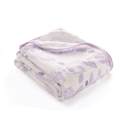 LAT Double-Layer Soft Receiving Muslin Swaddle Blanket Perfect Baby Shower Gift