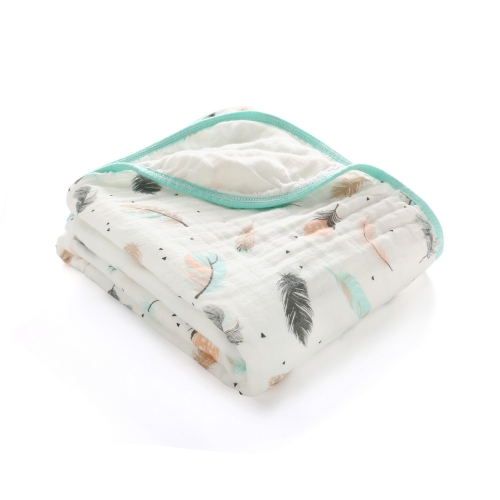 LAT Double-Layer Soft Receiving Muslin Swaddle Blanket Perfect Baby Shower Gift