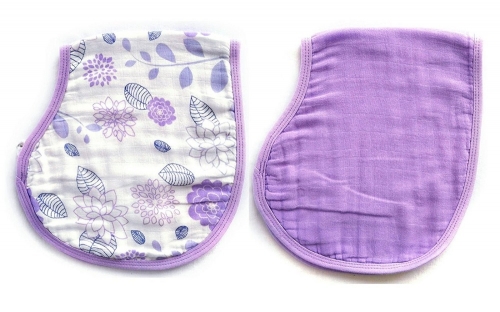 LAT 2 Pack Unisex Baby Burp Bibs Cloths Absorbent Feeding Towel