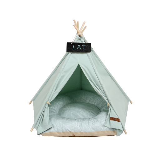 LAT Pet Bed Tent,Pet Teepee Dog Play House Tent,Removable and Washable,Cute Bed Tent for Cat Dog Pet